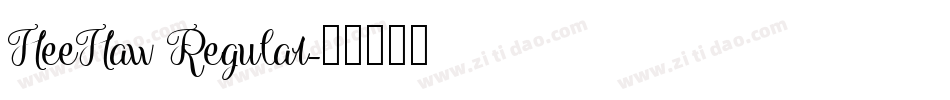 HeeHaw Regular字体转换